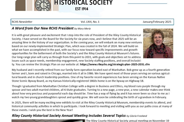 RCHS Release their January/February 2025 Newsletter Edition